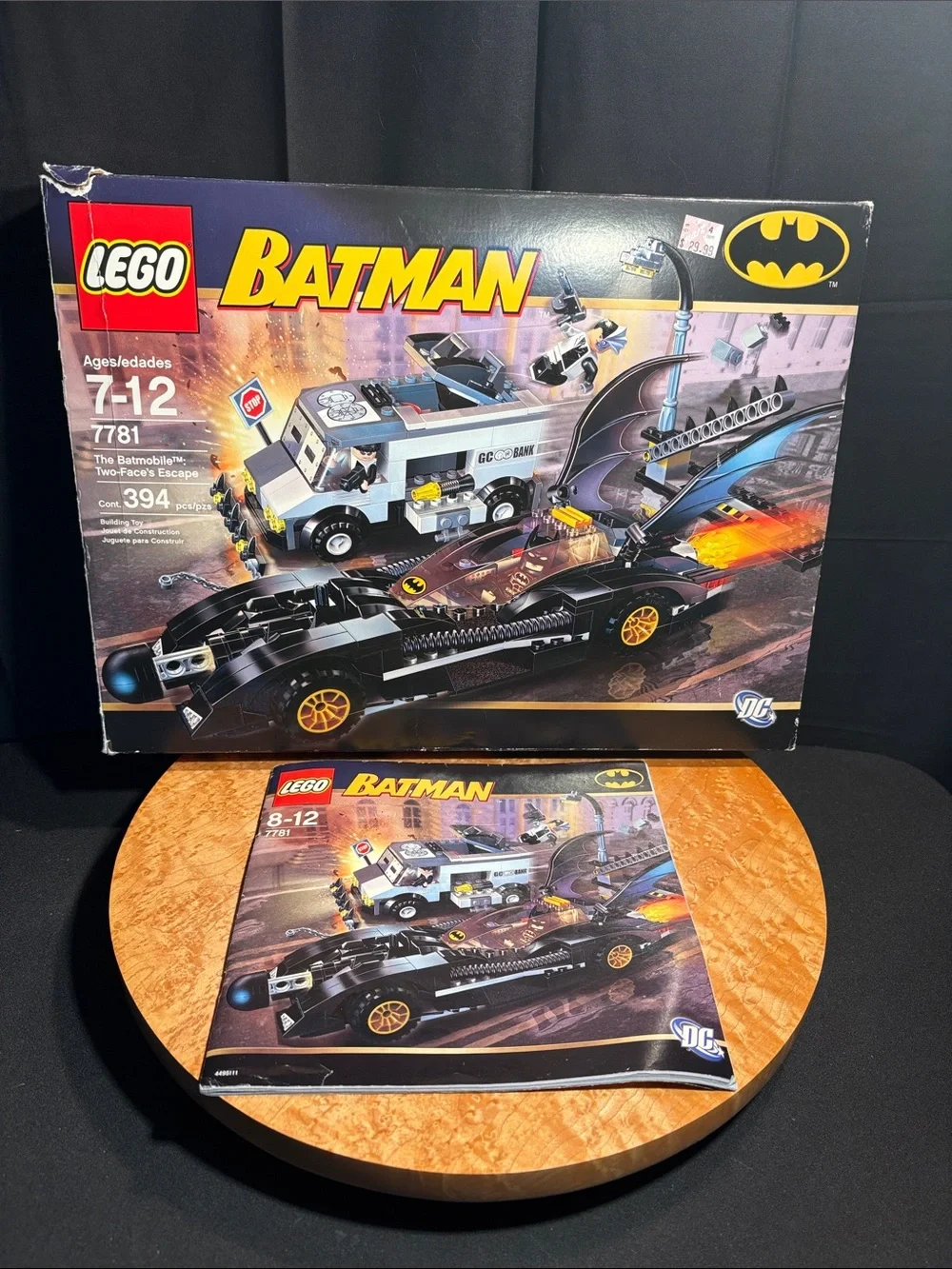 VINTAGE 2006 LEGO Batman 7781 The Batmobile Two-Face's Escape. Used.